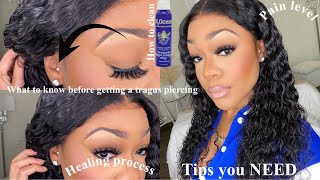 ALL ABOUT MY TRAGUS PIERCING: WHAT TO KNOW BEFORE YOU GET A TRAGUS + HEALING PROCESS, PAIN LEVEL,ETC