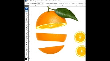 How to make Photo manipulation Orange Slice effects #photoshop_tips_and_tricks
