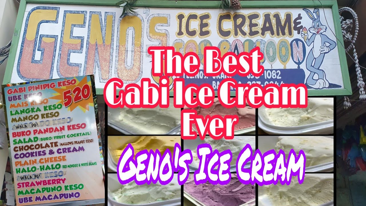 The Best Gabi Ice Cream in Bataan Geno's Ice Cream YouTube