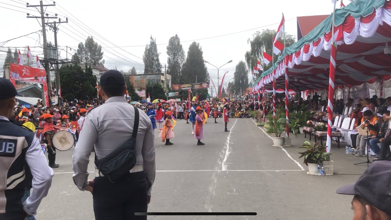 Display Marching Band SD 044828 Kaban,  kabanjahe 2023 Dalam Rangka Memperingati HUT RI yang ke 78