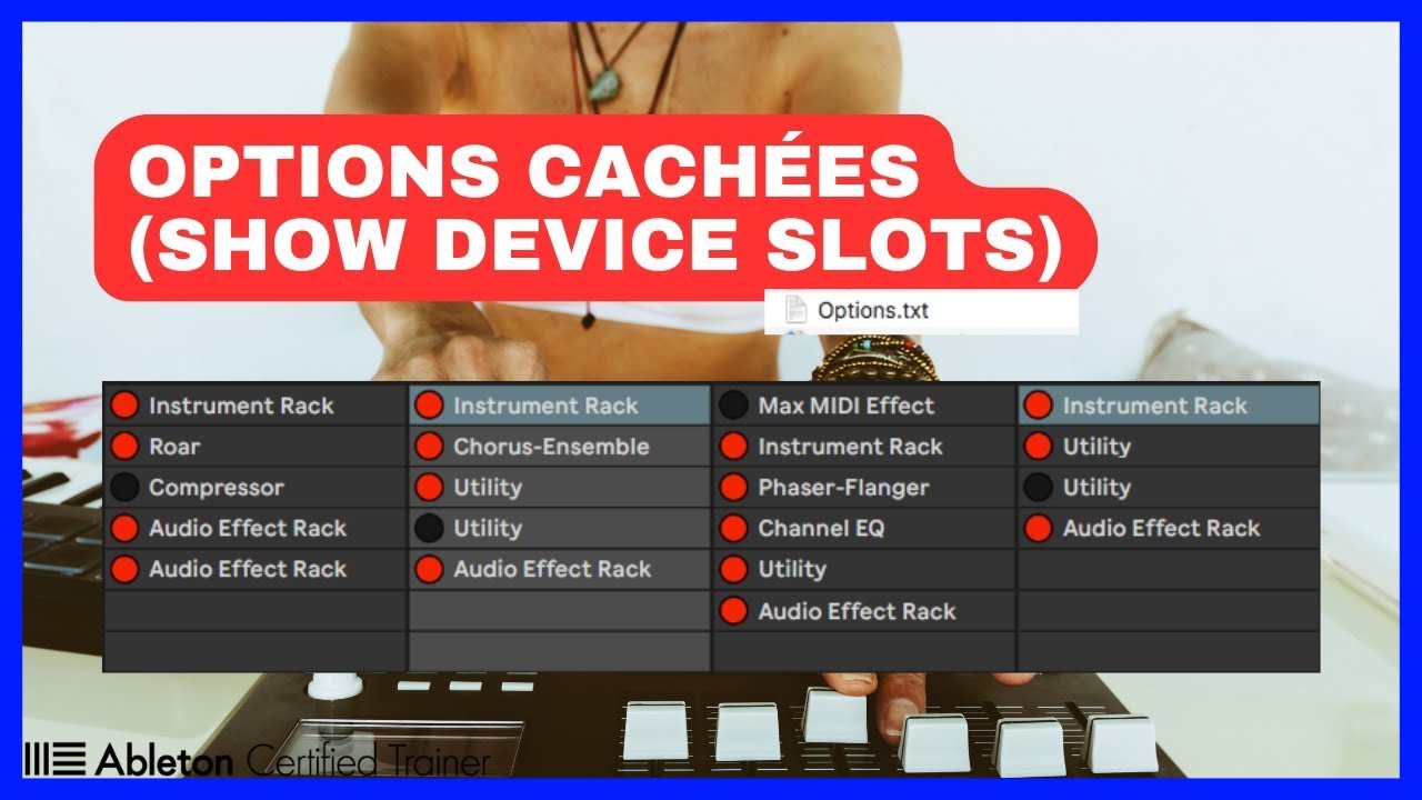 Options cachées - ShowDeviceSlots (Logic style)