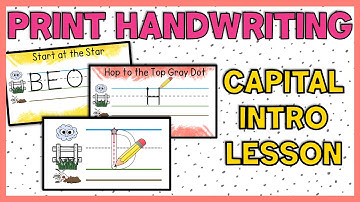 Uppercase Print Handwriting Intro Lesson | Correct Letter Formation