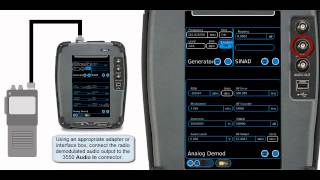 Training Aeroflex 3550 Radio Test Set - FM Receiver Testing