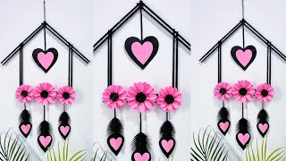 Easy Paper flower wall hanging ideas | Paper craft for home decoration | Wall decor ideas 