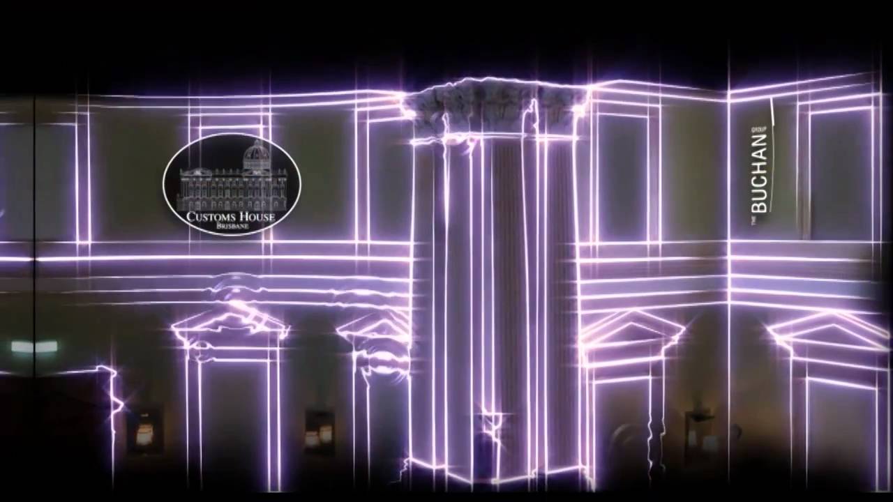 Experiential Graphics Projection Mapping At The Customs House Brisbane