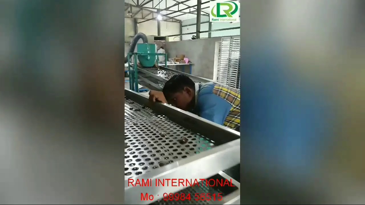 fully automatic cashew nut scooping line and processing machine with shell separator