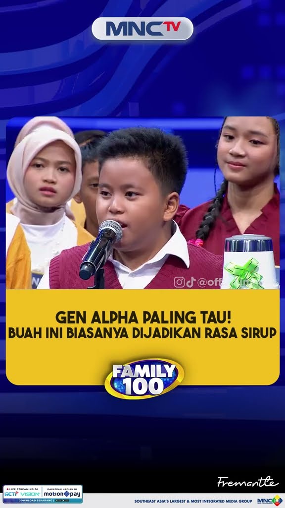 BUAH INI BIASANYA DIJADIKAN RASA SIRUP, APA YA TOP SURVEINYA DI FAMILY 100