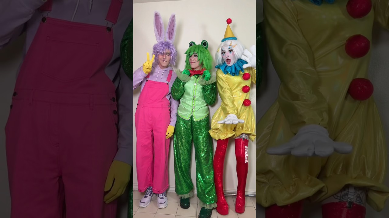 WE’RE THEM🐸🐰🤡 @_Jacuto_ @SugarVail #theamazingdigitalcircus #amazingdigitalcircus #tadc #cosplay