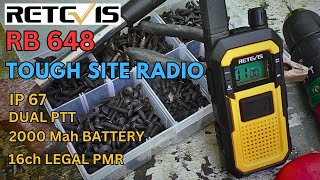 RETEVIS RB648 Walkie Talkie.  Toughest PMR Ive EVER tested. (concrete drop test)