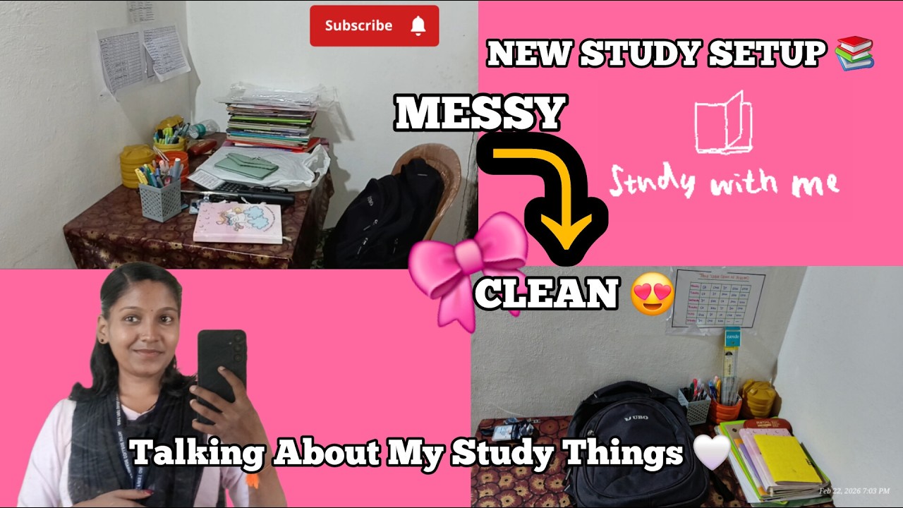 What’s On My Study Table? 📖 | Makeover + Chat📚| #college #vlogfeed  #studytable #asthetic #kannada