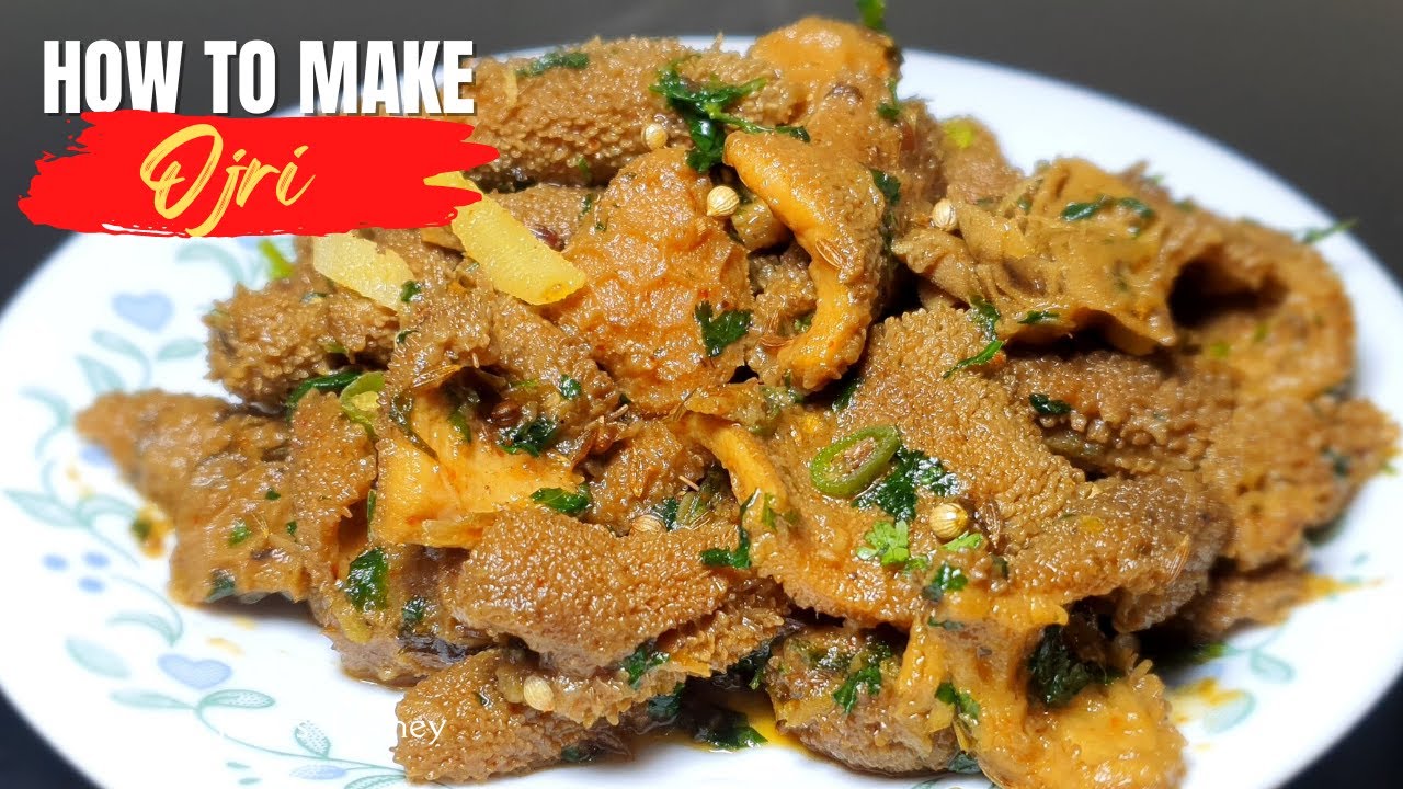 Ojri Recipe in (Pressure cooker) اوجڑی صاف کرنے اور بنانے کا طریقہ