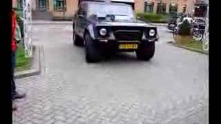 Lamborghini Lm002 Accelerates Full Throttle