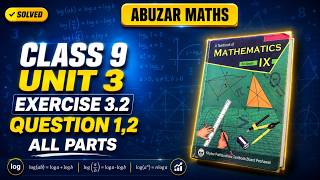 Class 9 Maths Unit 3 Exercise 3.2 Question 1,2 All Parts Peshawar board Kpk @abuzarmaths