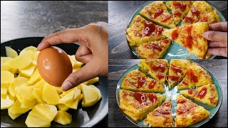 10 Minutes Recipe | Easy & Quick Breakfast Recipe | Egg & Potato Nasta Recipe