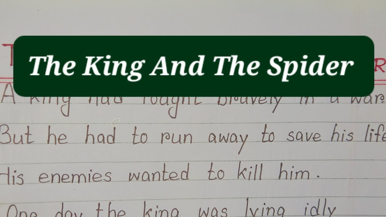 10 Lines Easy Moral Story The King And The Spider In English || Kahani In English