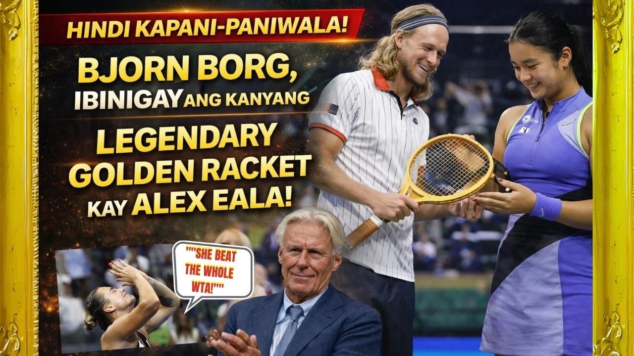 Hindi Kapani-paniwala! Bjorn Borg, Ibinigay ang Kanyang Legendary Golden Racket kay Alex Eala!