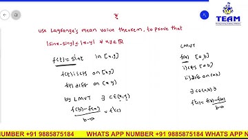 application /problem on Lagrange