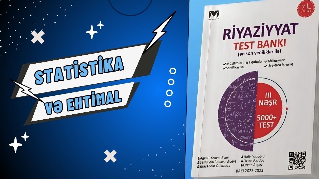 MHM. Statistika və Ehtimal. Test 6 ✅ #mhm  #sertifikasiya #fəza #riyaziyyat