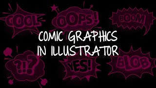Comic Graphic Shapes in Illustrator