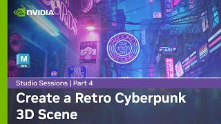 Create a Retro-Cyberpunk 3D Animation w/ Andy Harbeck Part 4: Lighting & Rendering