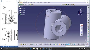 Universal coupling  CATIA V5 Tutorial - Centre (Part2)