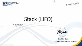 SAY - Data Structures - Struktur Data Visual C# Chapter 3 Stack (LIFO)