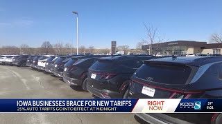 Iowans rush to buy cars as auto and other industries brace for the potential impacts of new tariffs