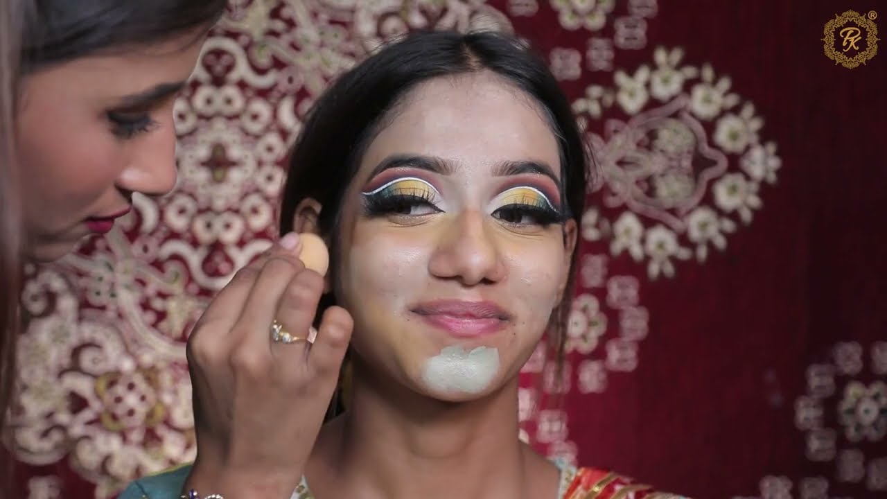 HOW TO HIDE PIMPLES | EASY WAY TO DO CUT CREASE LOOK|MAKEUP TUTORIAL 4 BEGINNERS| @pkmakeupstudio