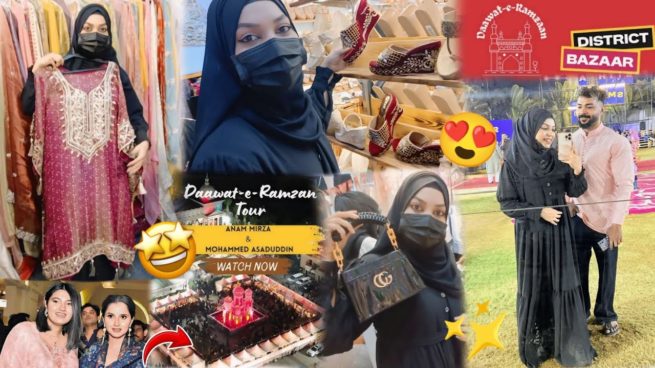 Dawat E Ramzan Hyderabad Expo 2025😍|District Bazaar🤩Ramadan Exhibition Vlog| 