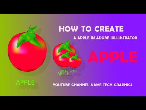 How to create a apple in adobe illustrator (adobe illustrator tutorial ...