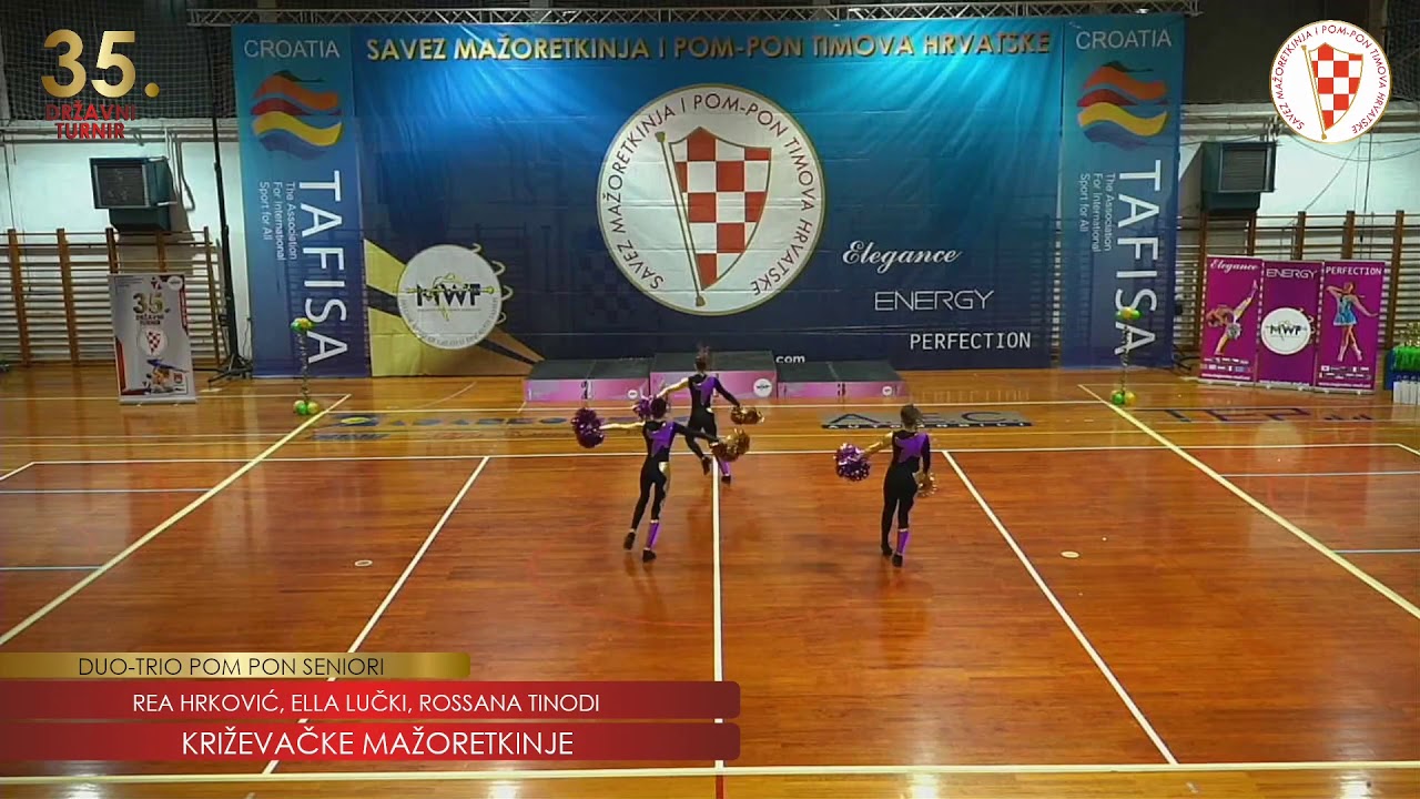 2020. SMPTH 35. DRŽAVNI TURNIR: DUO-TRIO POM PON SENIORI, KRIŽEVAČKE MAŽORETKINJE