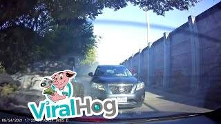Upside-Down Car Slides Down Roadway || ViralHog