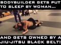Bodybuilder vs JIU JITSU bodybuilder gets owned by a jiu jitsu black belt