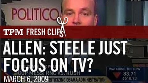 Allen: Steele Just Focus  On TV?