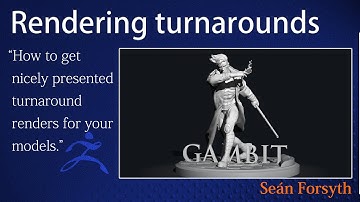 Rendering out nice turntables for your models in ZBrush