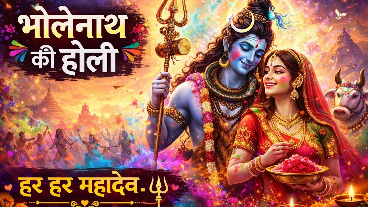भोलेनाथ की होली 🔱 | Shiv Holi Bhajan 2026 | Har Har Mahadev | Bhakti Holi Song