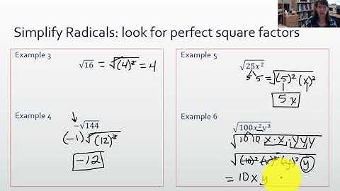 7.3b Simplifying Radical Expressions