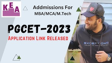 PGCET 2023 Get Admission in Top Colleges of Karnataka || Application Resleased for MBA/MCA/Mtech 😍