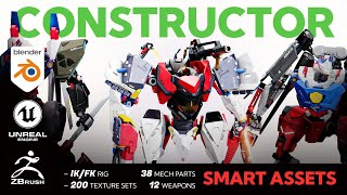 Celebrity Mech Constructor Kit: Build & Customize Your Robots | Blender, Unreal Engine & ZBrush Net Worth