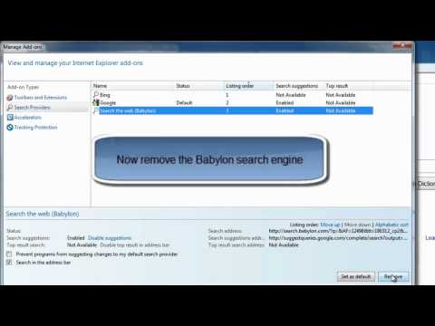 How to Remove Babylon Search Engine