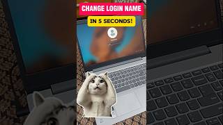 Windows 10/11 Login Name Change (Nobody Knows This Trick) #shorts #windows #tech