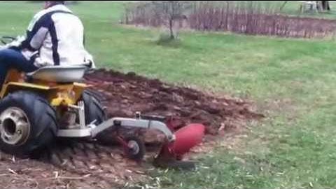 Plowing with a Cub Cadet 125
