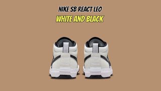 Nike Sb React Leo White And Black