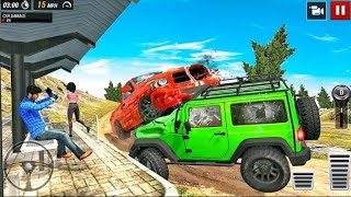 Real Jeep 4×4 SUV Offroad Stunts Driving Game 2021 - Offroad Jeep Driving simulator-Android Gameplay screenshot 5