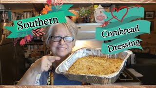 Southern Cornbread Dressing// My friends hire me to make this dressing for them.