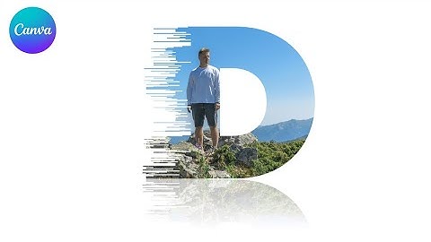 CREATE Distortion Text Effect for LETTER Portrait in Canva