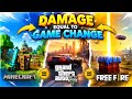💥 Every Damage = NEW GAME! 🎮 (Minecraft ➜ GTA 5 ➜ Free Fire)