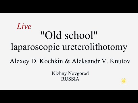 lap ureterolithotomy/live surgery/Kochkin/уретеролитотомия лапароскопическая/живая хирургия/Кочкин