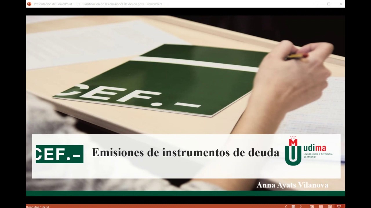 Contabilización emisiones de deuda