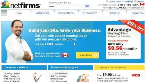 Creating Private Nameservers at Netfirms.ca